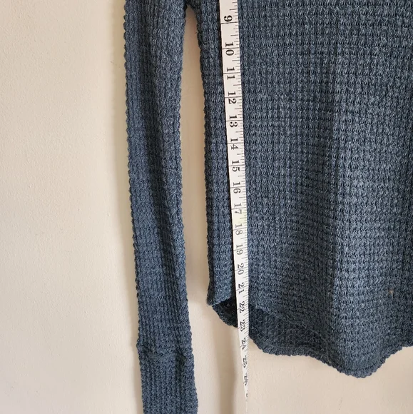 Free People Snowflake ColorBlocked Pointelle Sweater Size XS Women Cotton - Picture 11 of 12